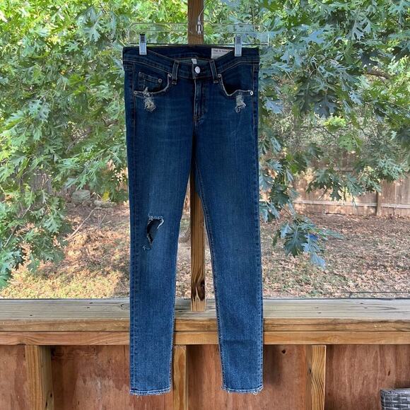 Rag & Bone Women's Distressed Capri Jeans Size 26 In Sunset - Picture 1 of 9